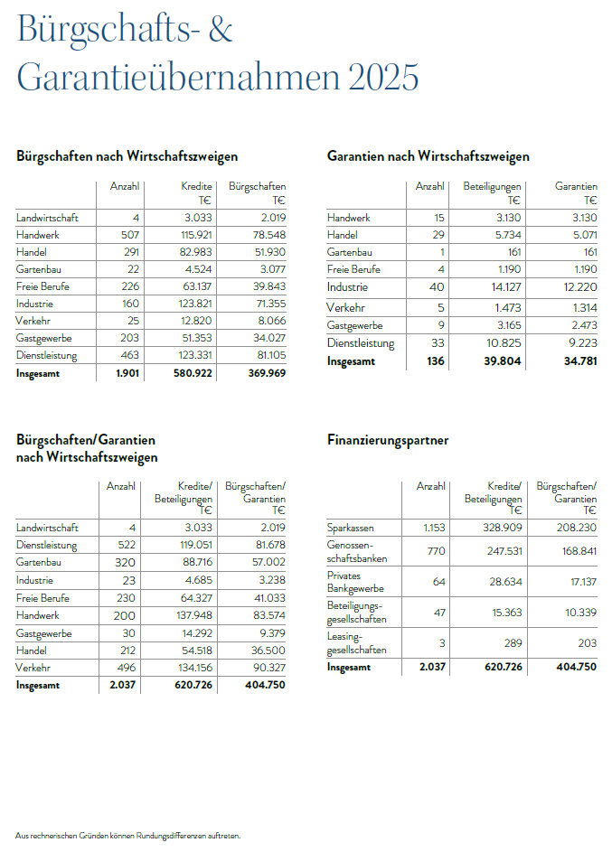 Statistik Bürgschaftsbank 2025 a